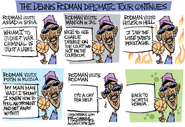 Daily Fitz Cartoon: Rodman